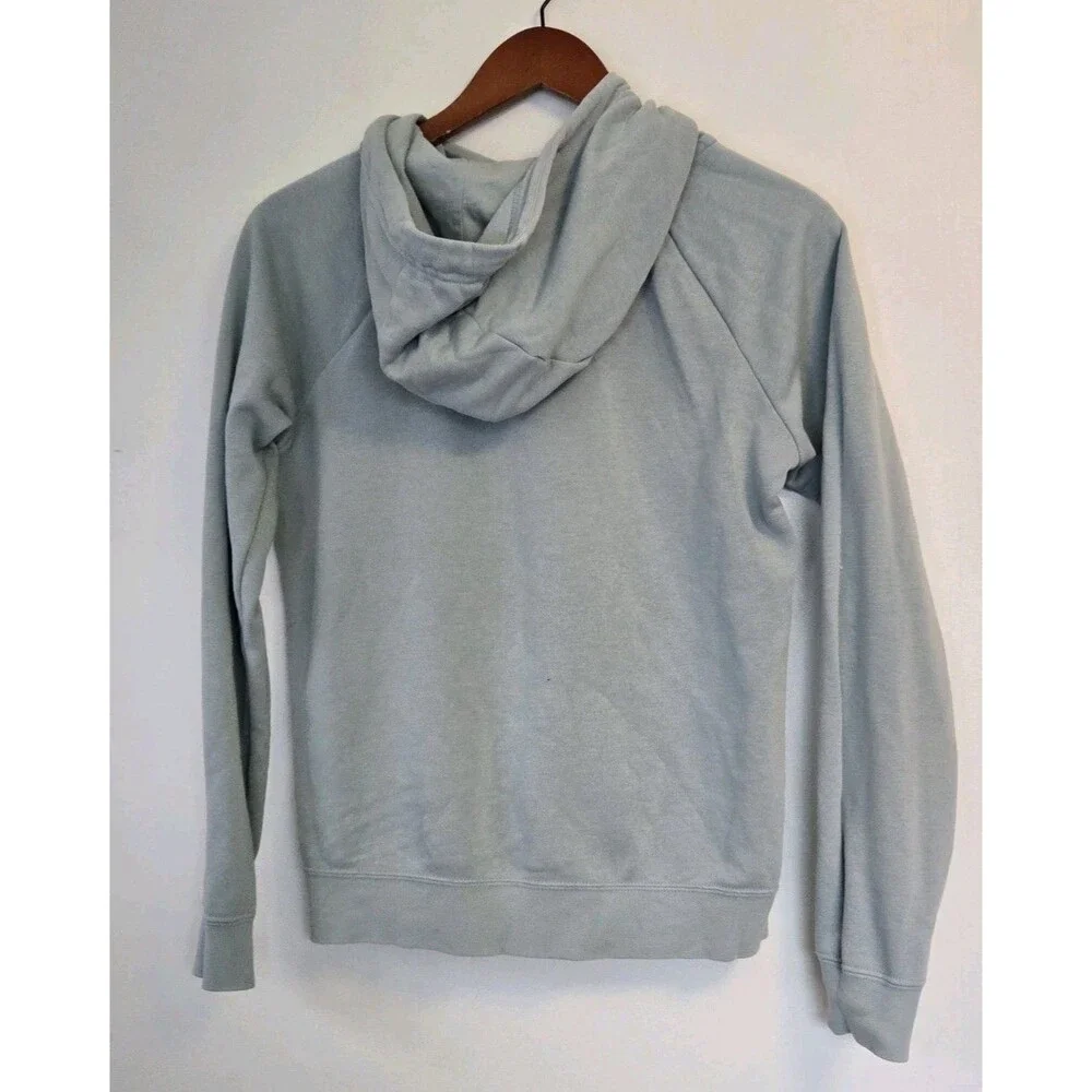 Nike Hoodie Womens‎ XS Gray Essential Fleece Swoosh Kangaroo Pocket Activewear
